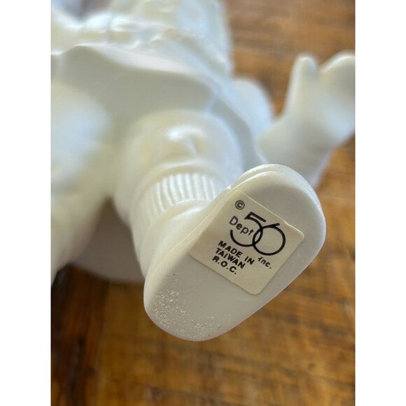 Department 56 Winter Silhouette Shiny Skates & Sled Porcelain Figurine Set Of 2 - Picture 4 of 10